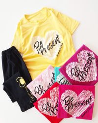 تیشرت شلوار قلب سفید