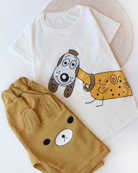 تیشرت شلوارک هاپوی گردن دراز