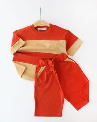 تیشرت شلوارک رینگی دو رنگ