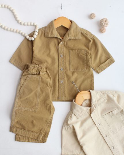 پیرهن شلوارک کتان کاغذی