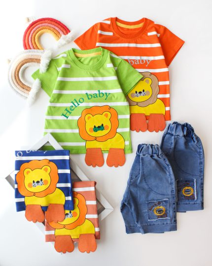 تیشرت شلوارک شیر کوچولو