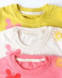 کراپ شلوارک گل و رنگین کمون