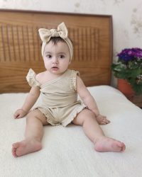 تاپ شلوارک گلی