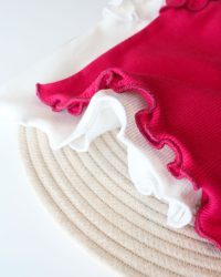 تاپ شلوارک گلی