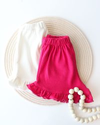 تاپ شلوارک گلی