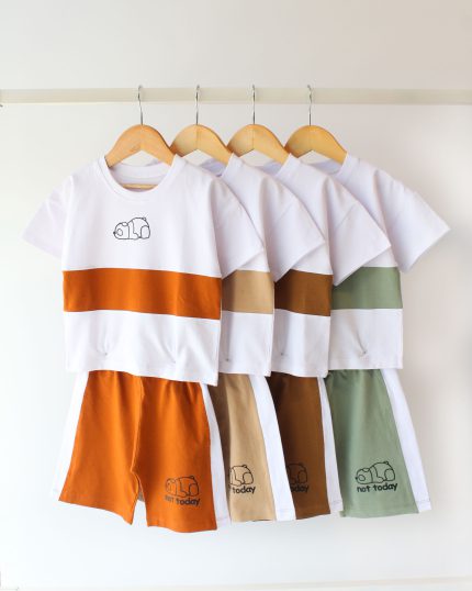 تیشرت شلوارک لش رینگی خرس تنبل