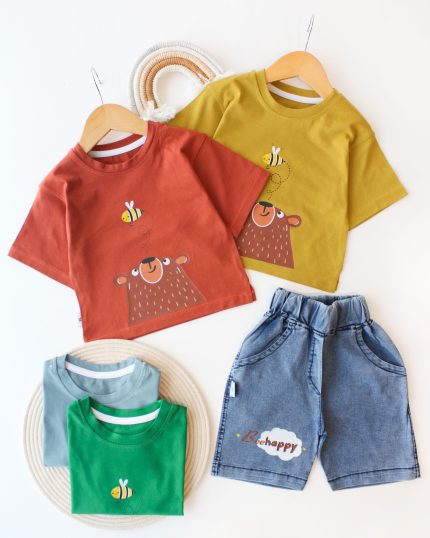 تیشرت شلوارک خرس بازیگوش 2