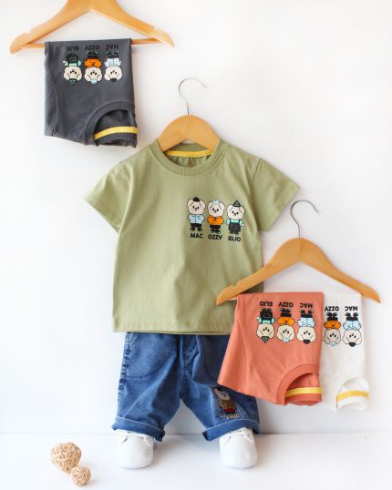 تیشرت شلوارک خرسکای شیطون