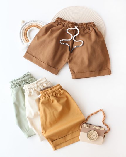 شلوارک کتان بیسیک