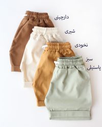 شلوارک کتان بیسیک