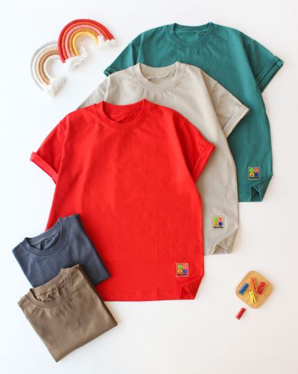 تیشرت بیسیک برچسب ژله ای