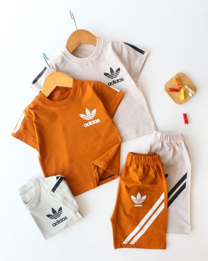 تیشرت شلوارک آدیداس دو خط