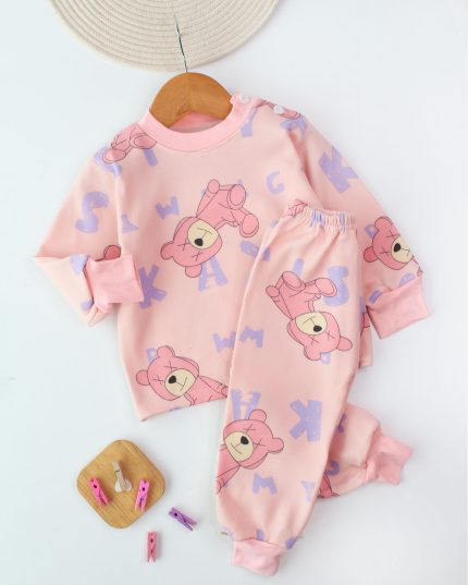 ست وارداتی خرس صورتی