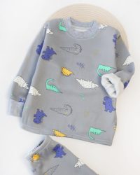 بلوز شلوار وارداتی دایناسور کوچولو